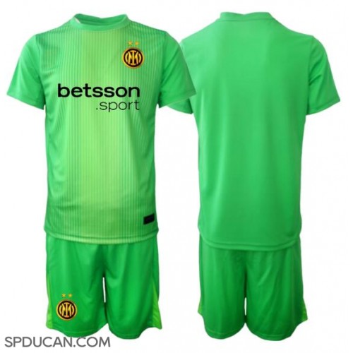 Dječji Nogometni Dres Inter Milan Golmanski Rezervni 2025-26 Kratak Rukav (+ Kratke hlače)